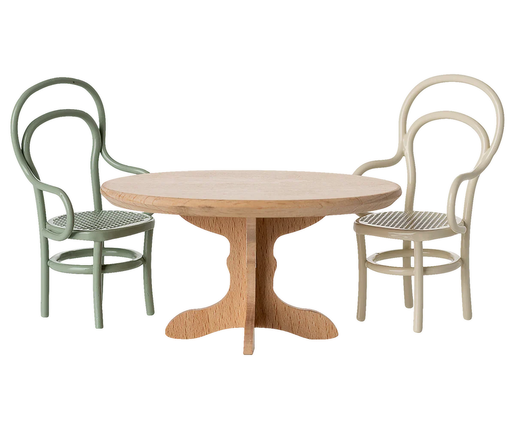 Maileg Oval Dining Table, Mouse Size - Nature