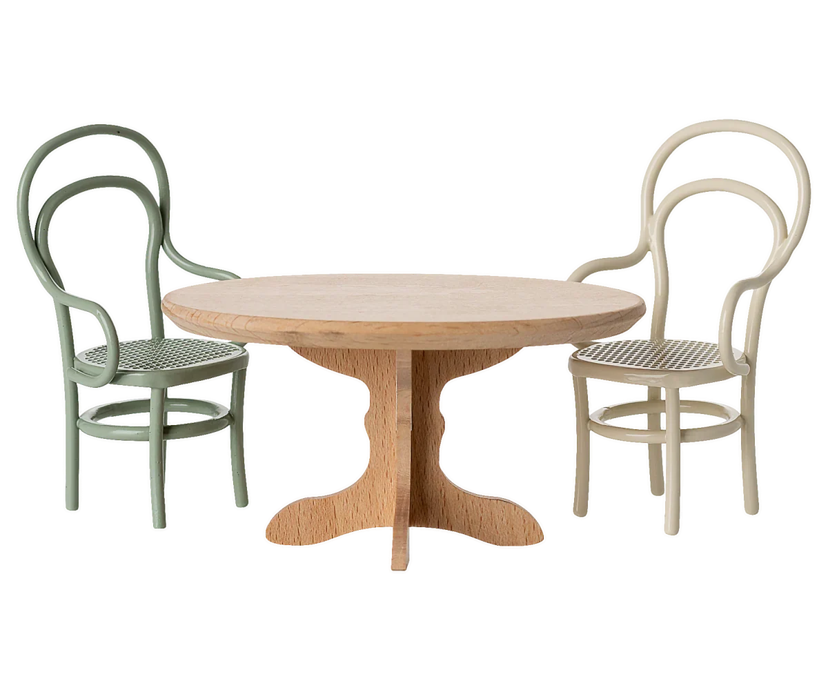 Maileg Oval Dining Table, Mouse Size - Nature
