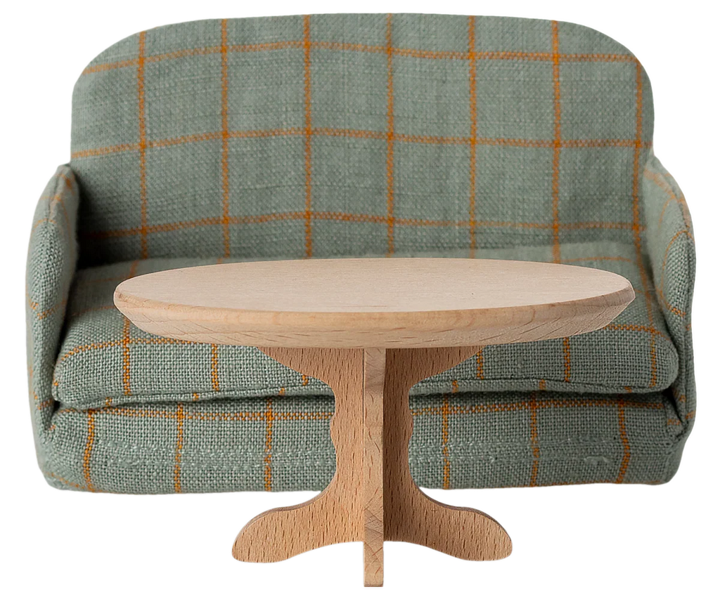 Maileg Oval Coffee Table, Mouse - Nature