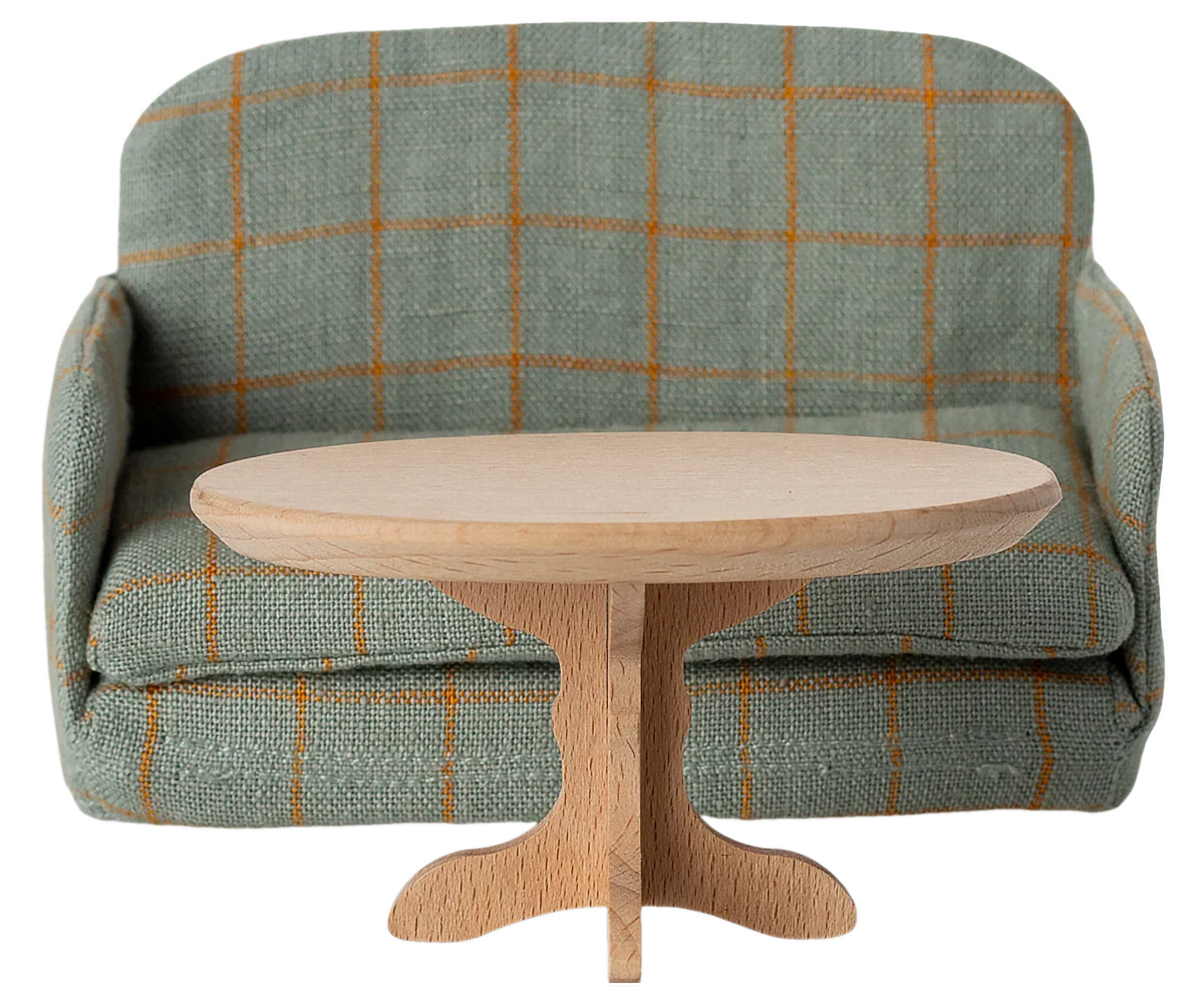 Maileg Oval Coffee Table, Mouse - Nature