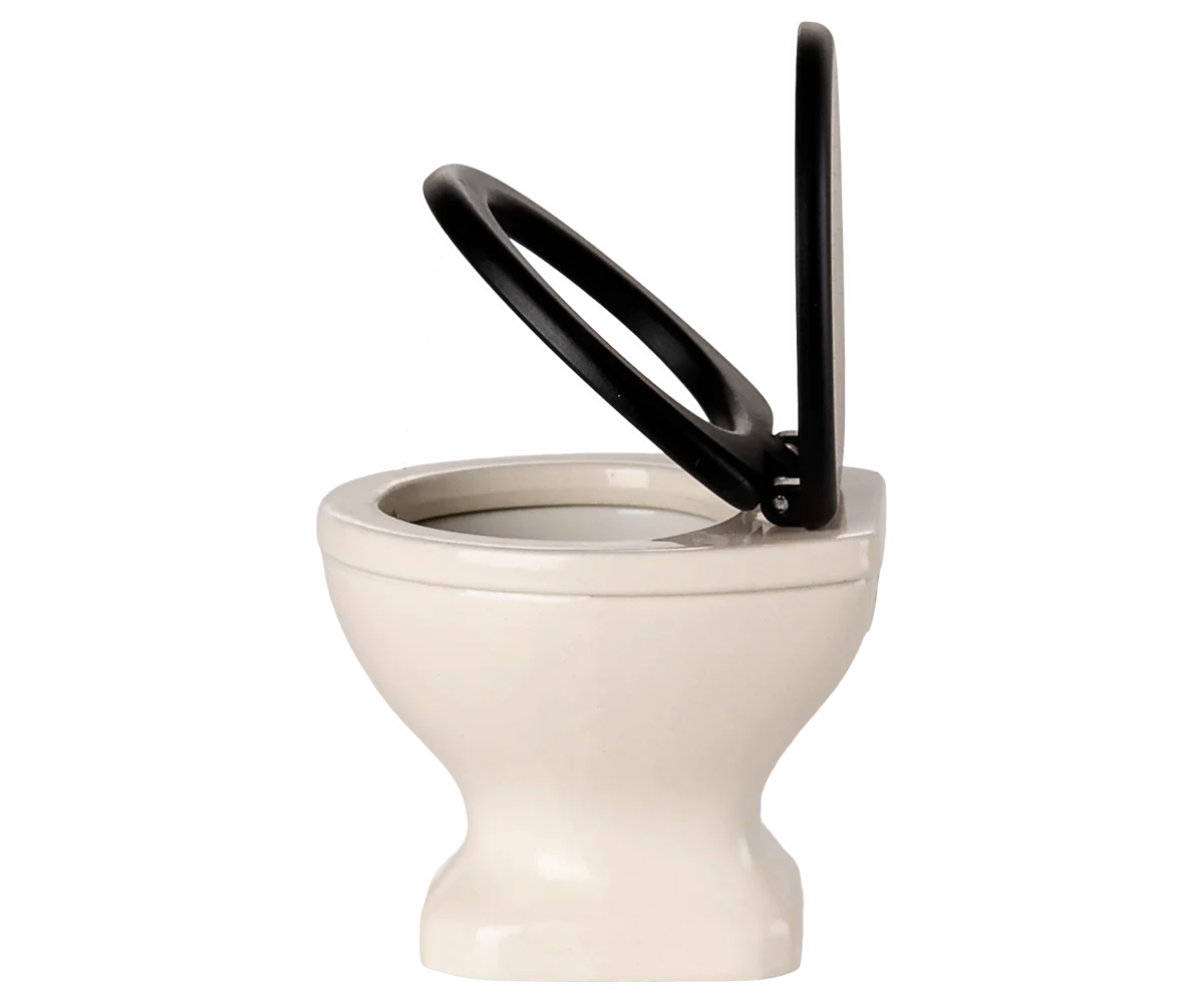 Maileg Small Toilet, Mouse Size - Off White