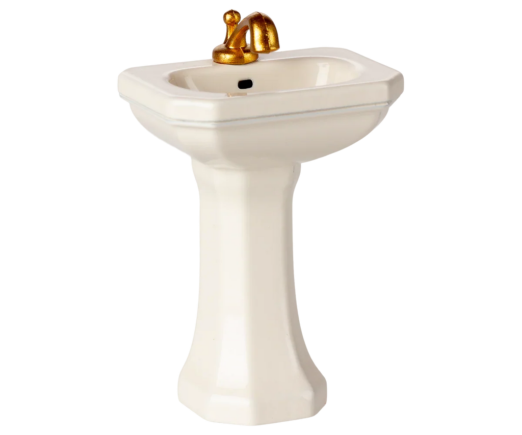 Maileg Bathroom Sink, Mouse Size - Off White