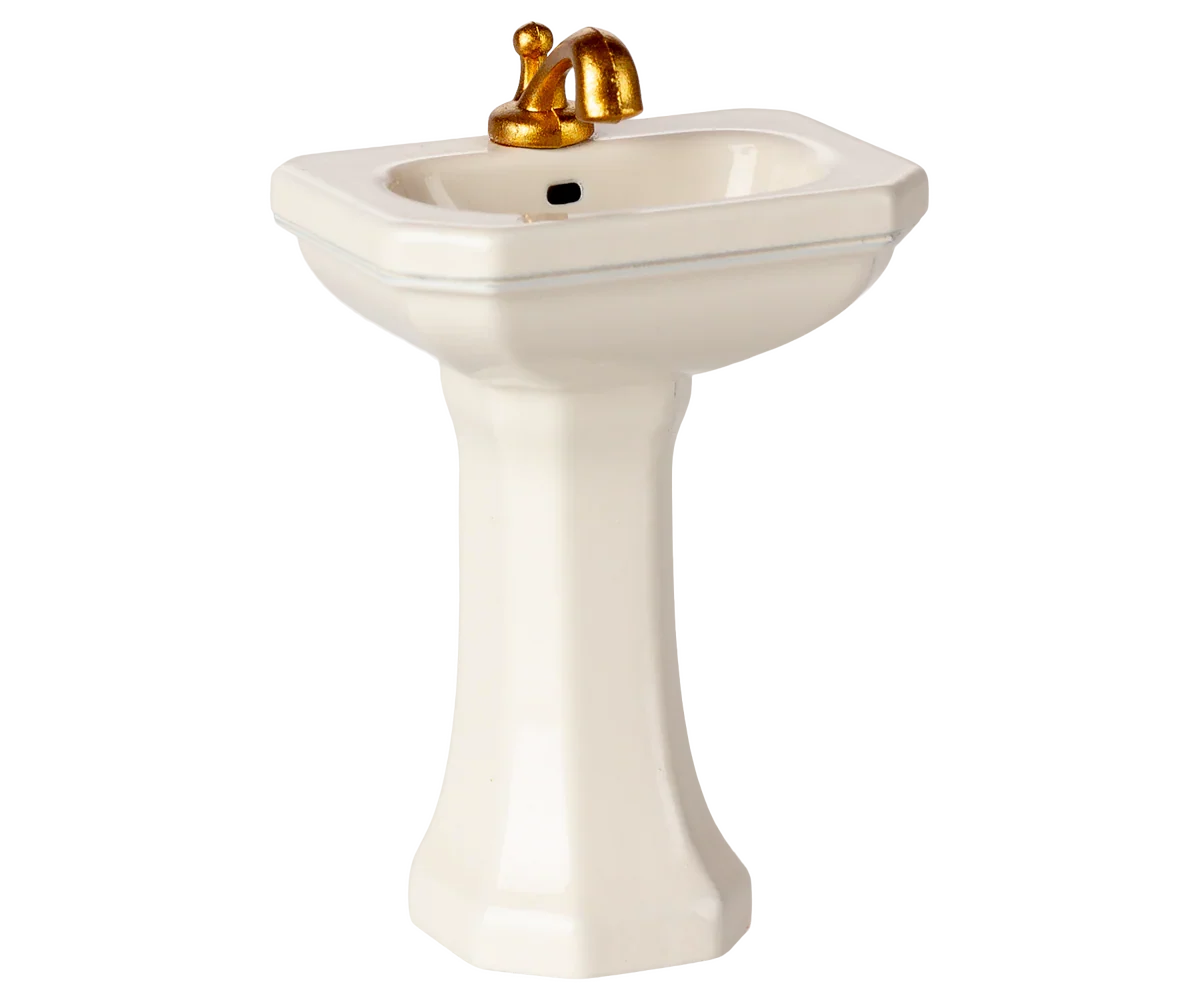Maileg Bathroom Sink, Mouse Size - Off White