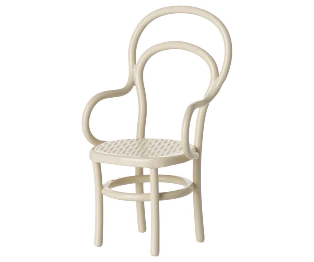 Maileg Vintage Chair, Mouse Size - Off White