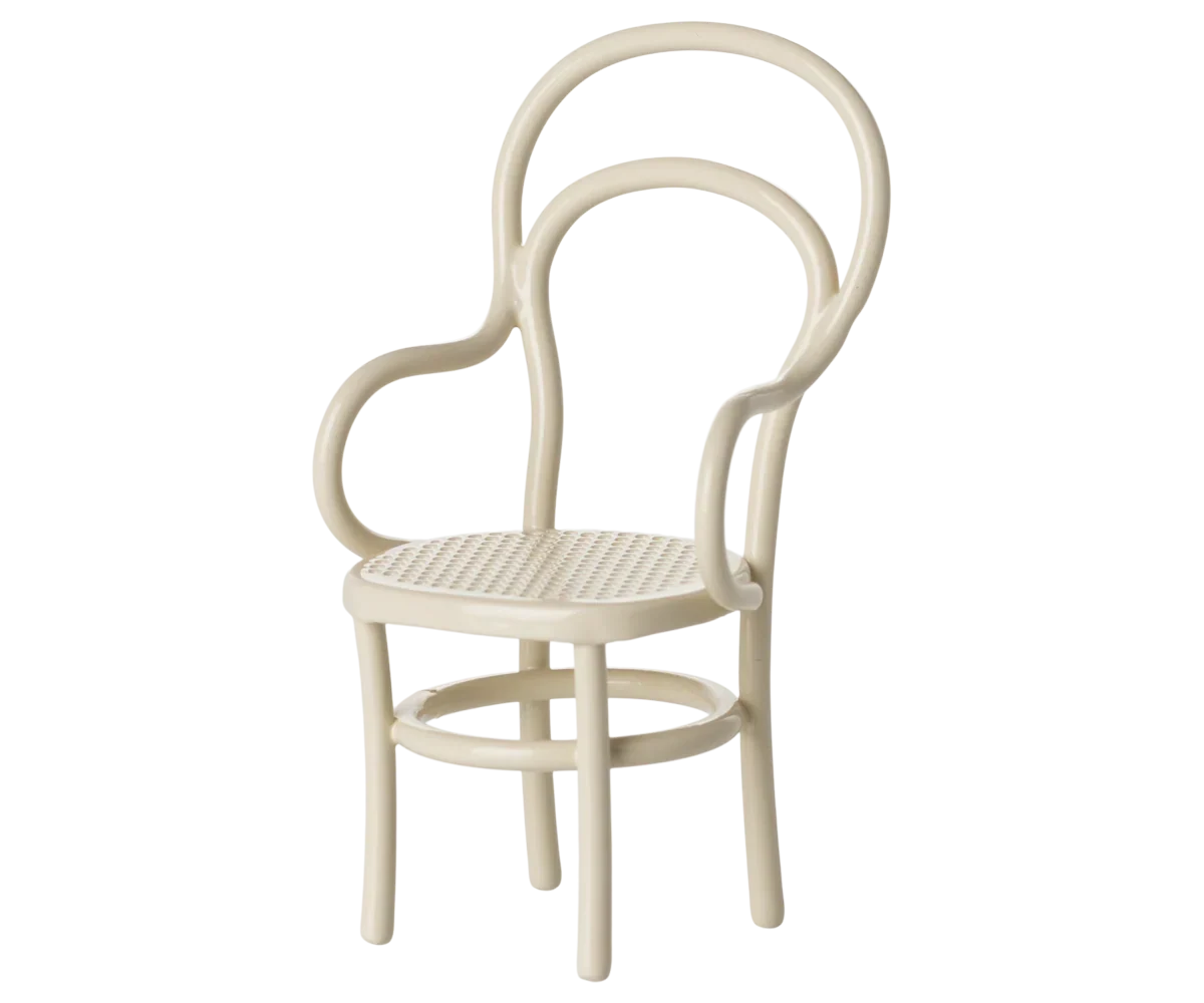 Maileg Vintage Chair, Mouse Size - Off White