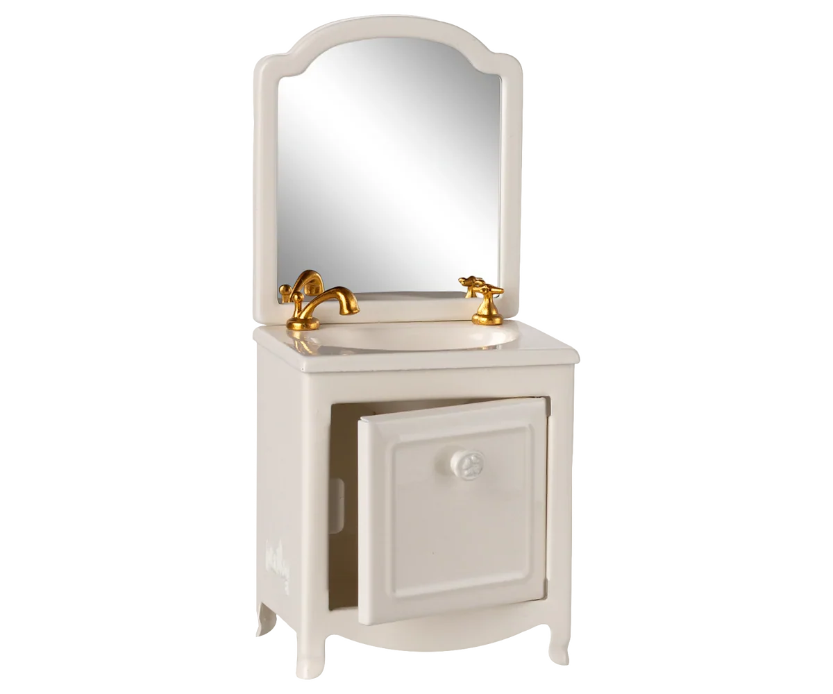 Maileg Sink Dresser, Mouse Size - Off White