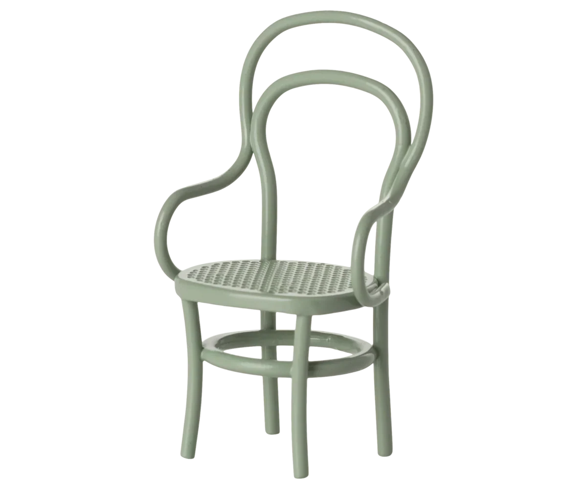 Maileg Vintage Chair, Mouse Size - Mint