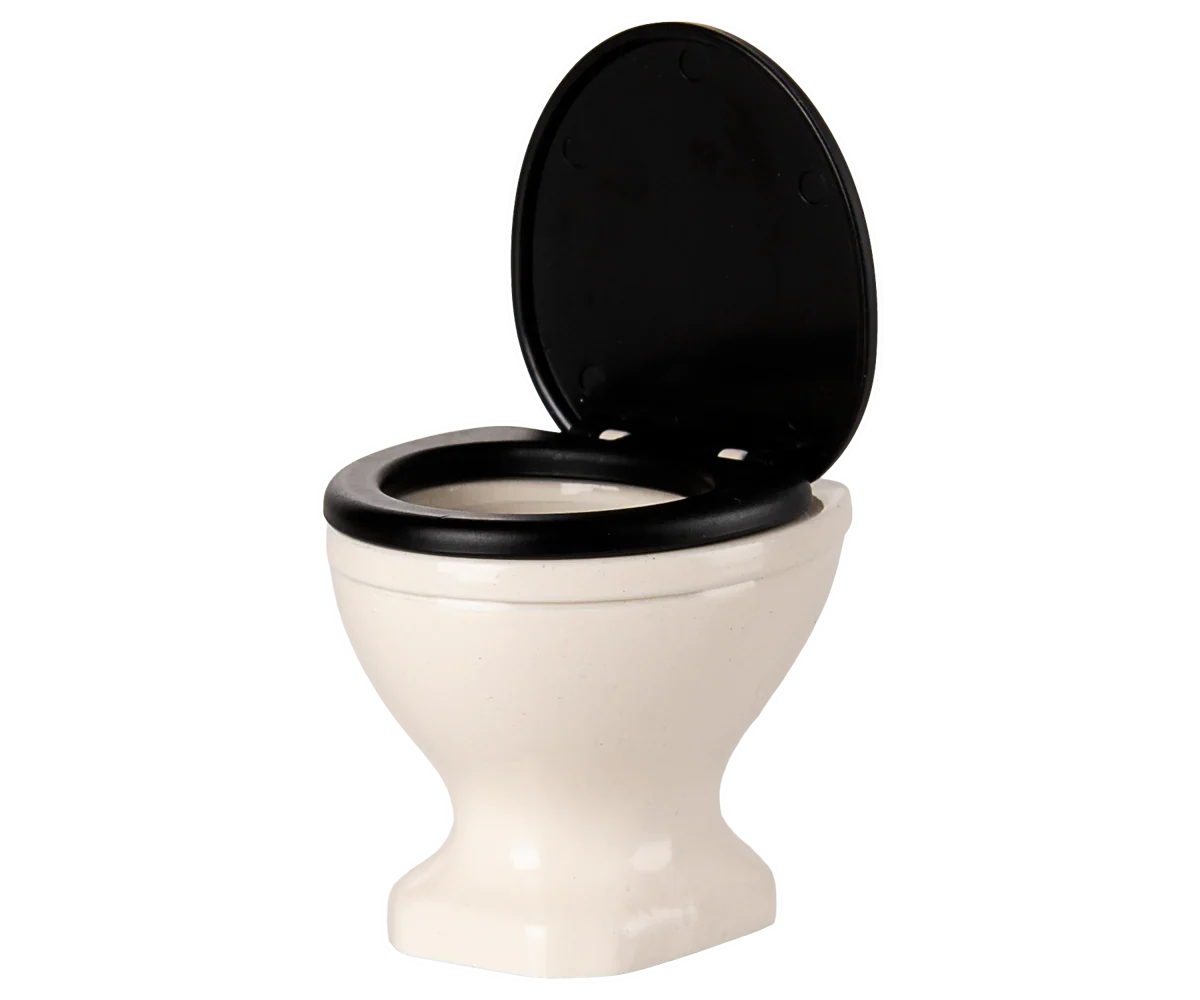 Maileg Small Toilet, Mouse Size - Off White