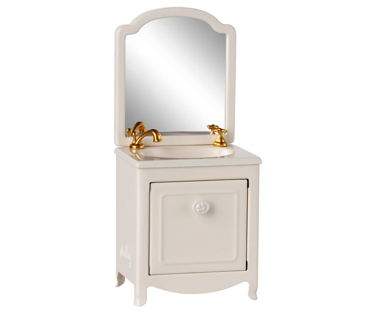 Maileg Sink Dresser, Mouse Size - Off White