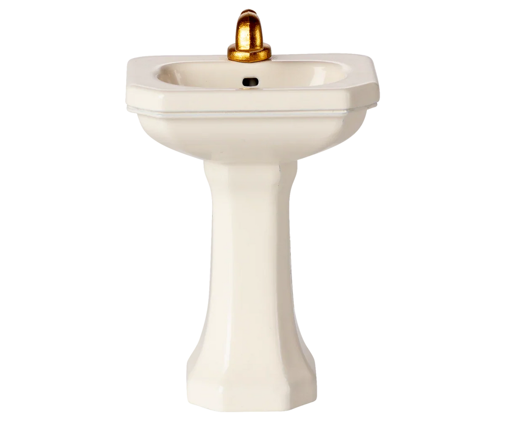 Maileg Bathroom Sink, Mouse Size - Off White