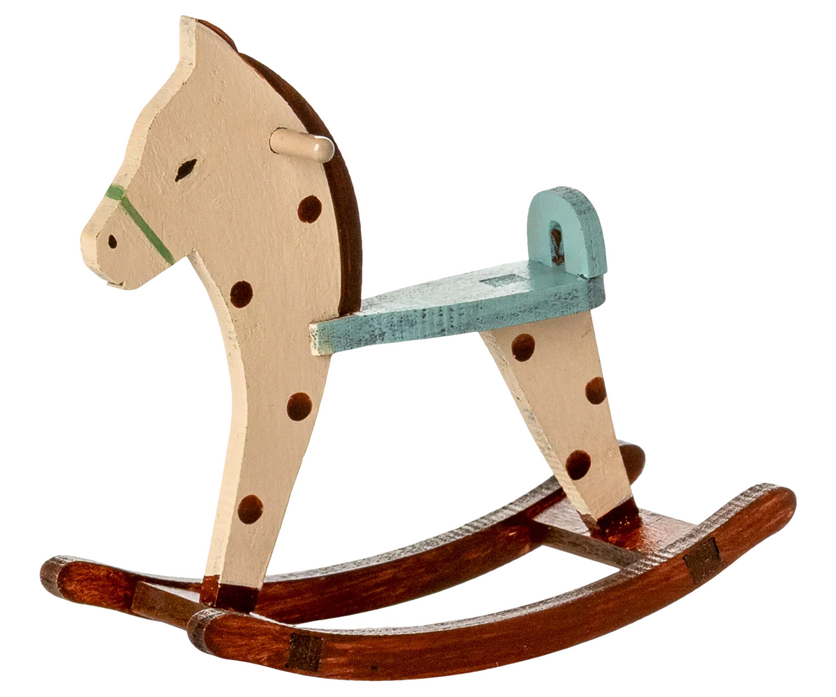 Maileg Rocking Horse, Mouse - Spotted