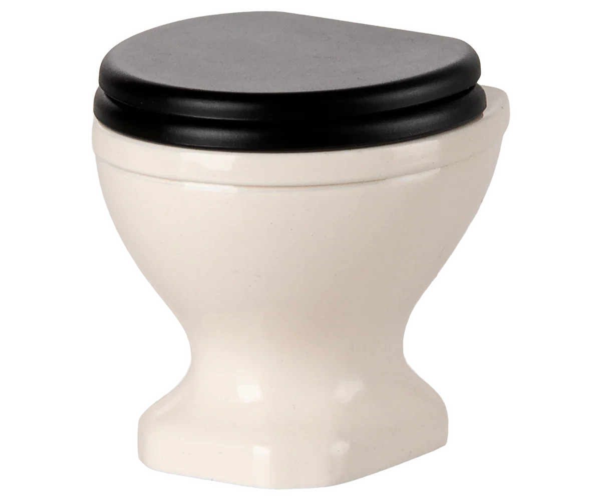 Maileg Small Toilet, Mouse Size - Off White