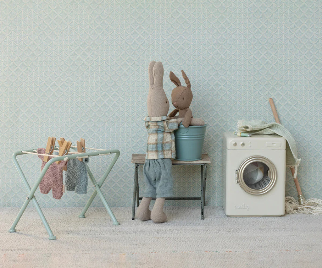 Maileg Extra Clothing: Knitted Suit, Micro - Heather for Micro Bunny