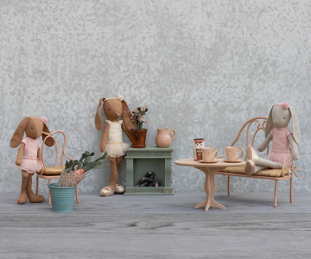 Maileg Fireplace, Miniature - Dusty Green