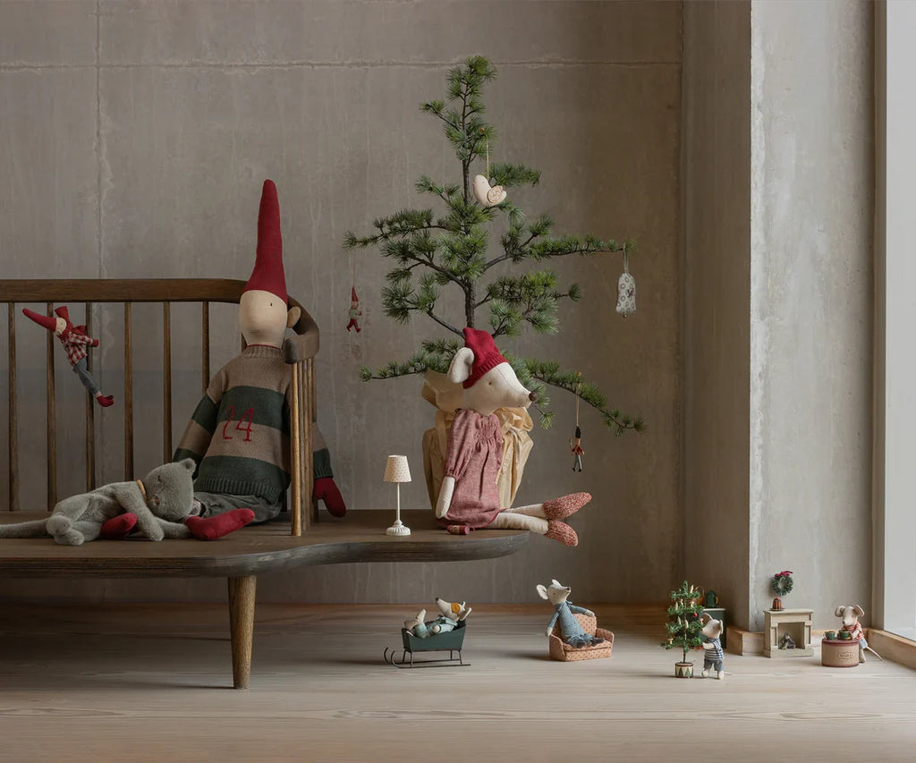 PRE-ORDER: Maileg Christmas Mouse, Maxi - Girl (Estimated Arrival Early September)