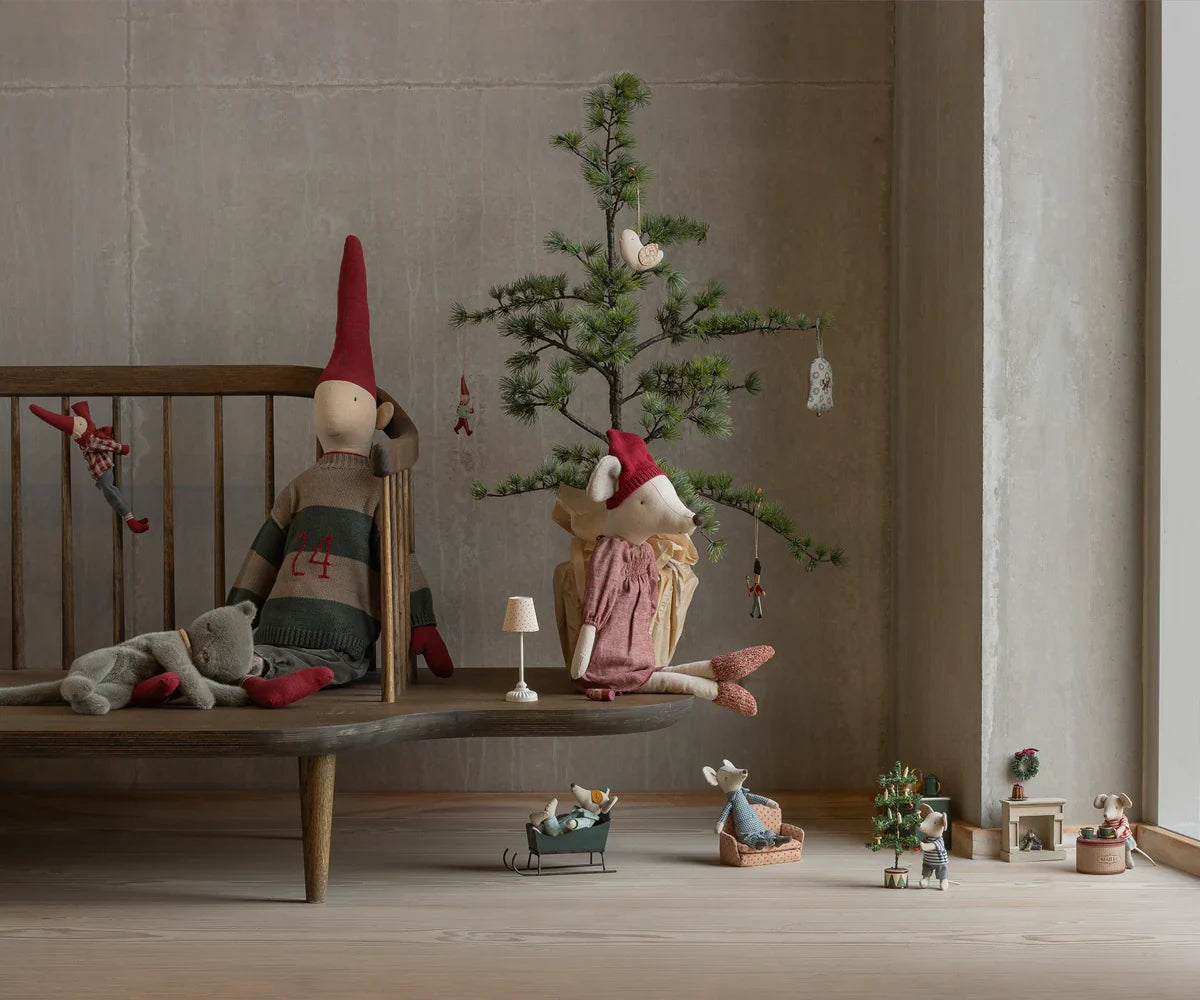 PRE-ORDER: Maileg Christmas Mouse, Maxi - Girl (Estimated Arrival Early September)