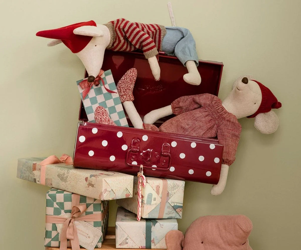 PRE-ORDER: Maileg Christmas Mouse, Maxi - Girl (Estimated Arrival Early September)