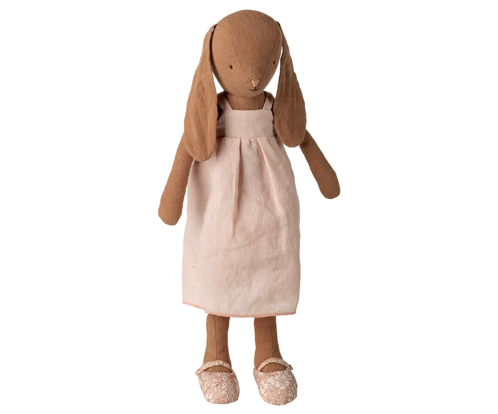 Maileg Bunny, Size 3 - Chocolate Brown - Dress and Shoes
