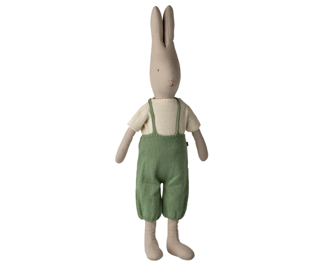 Maileg Rabbit, Size 5 - Classic - Knitted Shirt and Overall