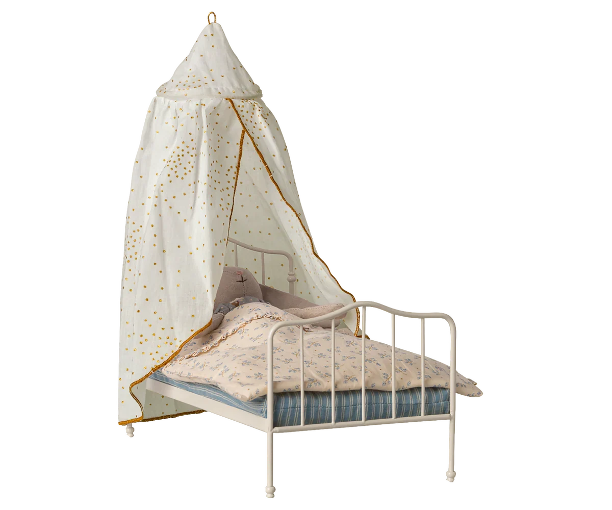 Maileg Bed Canopy, Miniature - Off-White