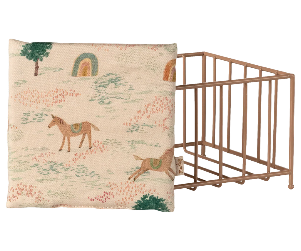 Maileg Playpen, Micro - Dark powder