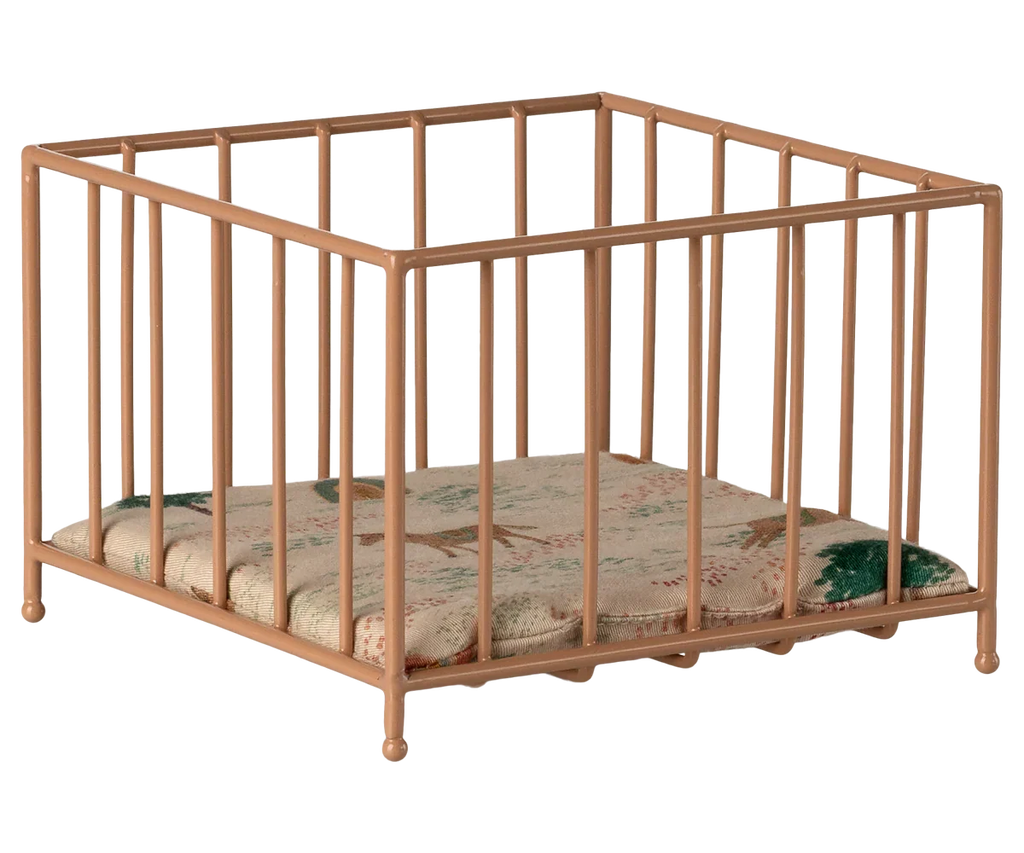 Maileg Playpen, Micro - Dark powder