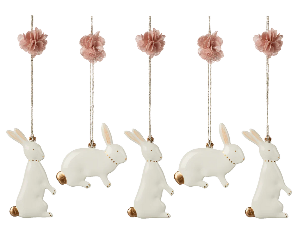 Maileg Metal Ornament Set - Easter Bunny