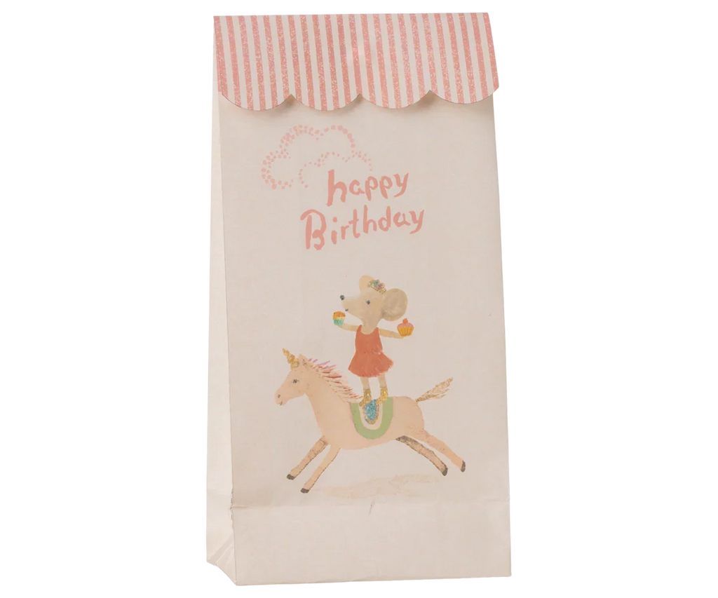Maileg Goodie Bags - Happy Birthday - Unicorn - 12 Pieces