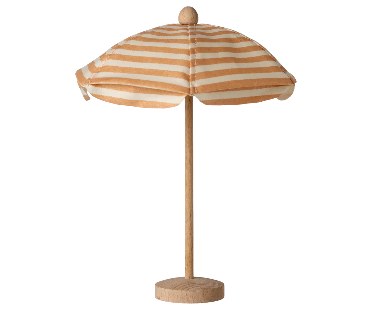 Maileg Beach Umbrella, Mouse - Soft Coral