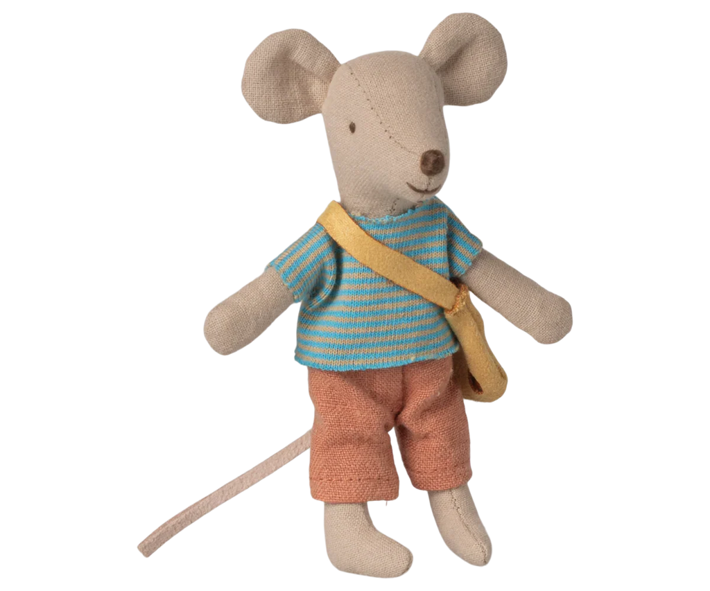Maileg Little Brother Mouse with Bag