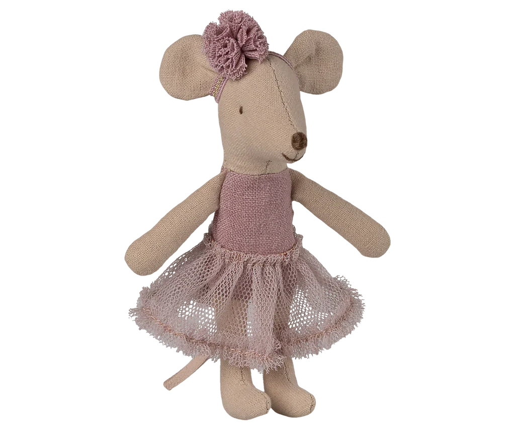 Maileg Ballerina Mouse, Little Sister - Heather