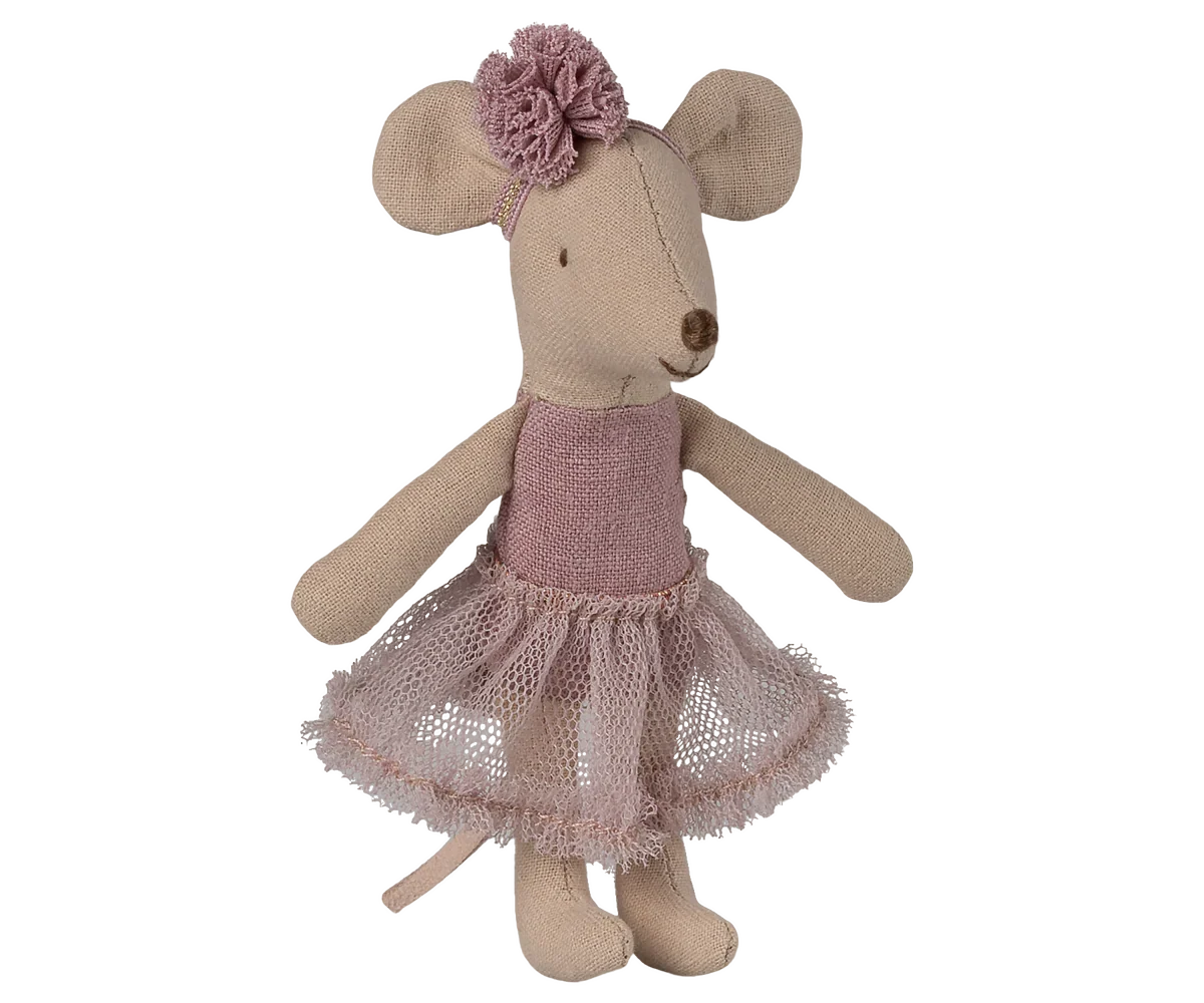 Maileg Ballerina Mouse, Little Sister - Heather