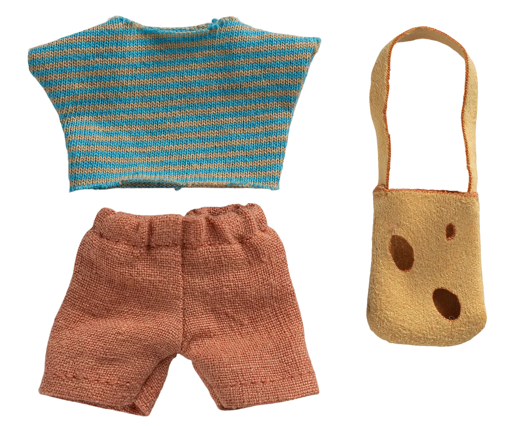 Maileg Clothes and Bag, Little Brother Mouse