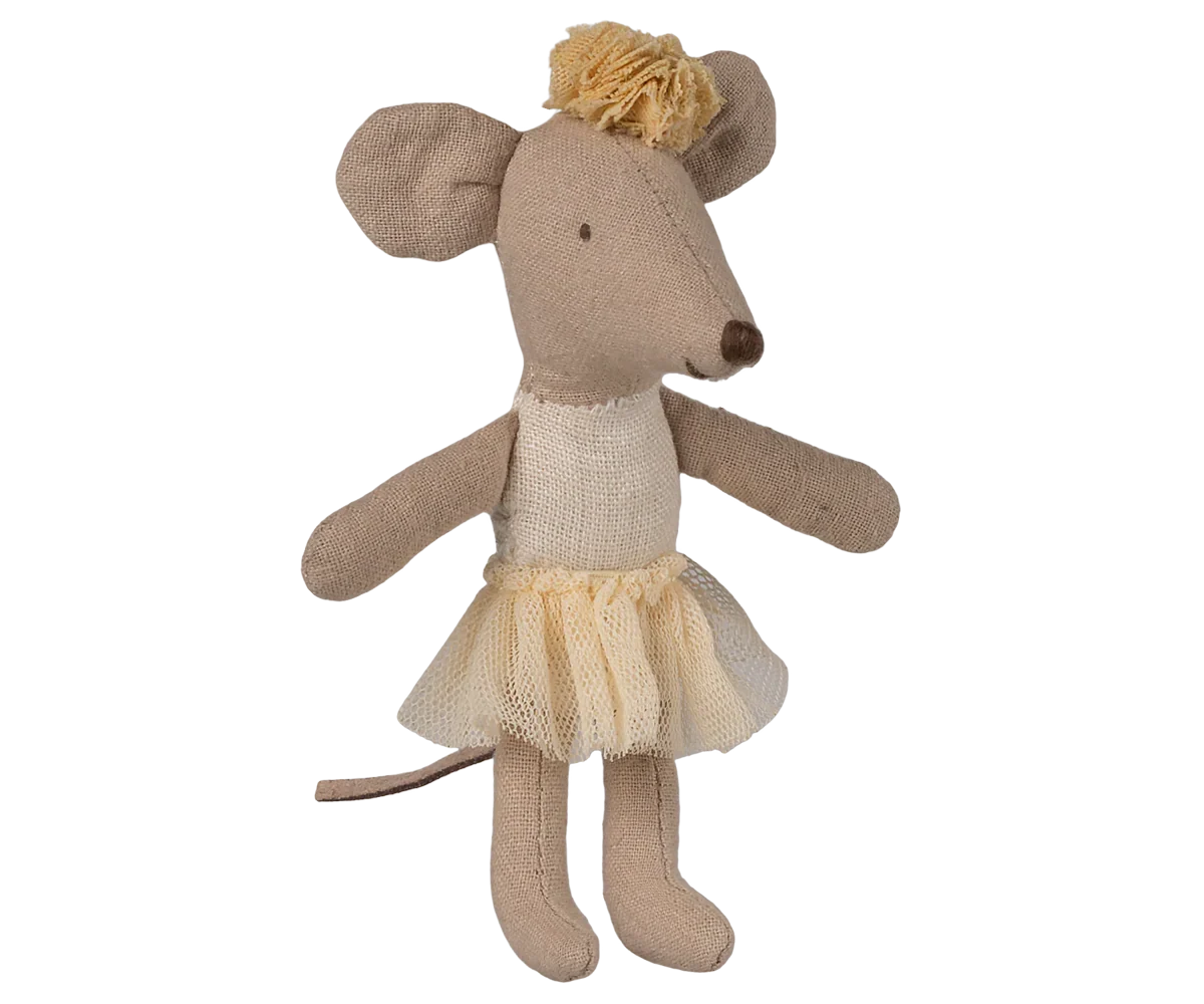 Maileg Ballerina Mouse, Little Sister - Off White