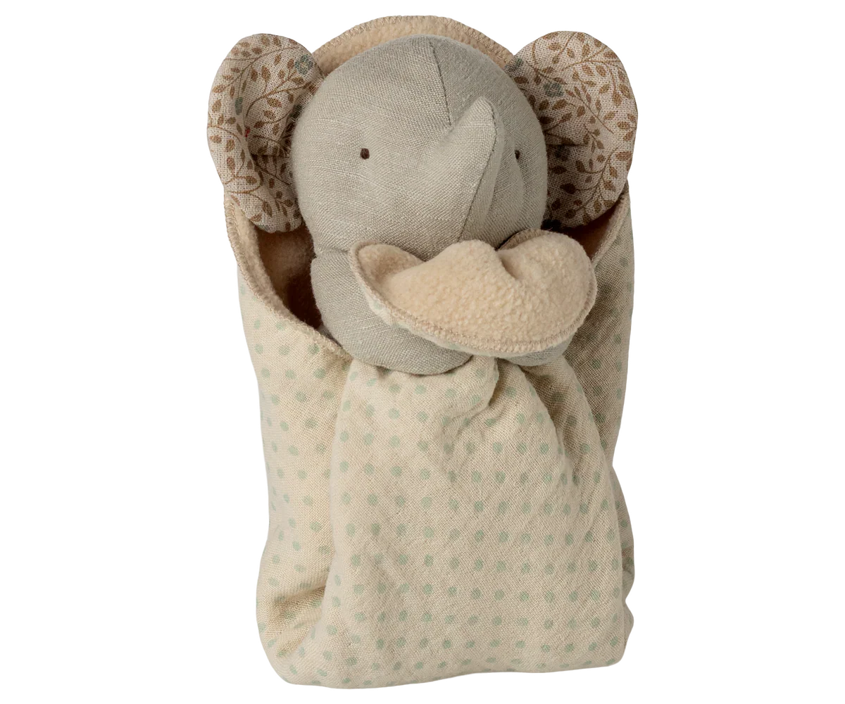 Maileg Lullaby Friends, Elephant, Mini - Iron Grey