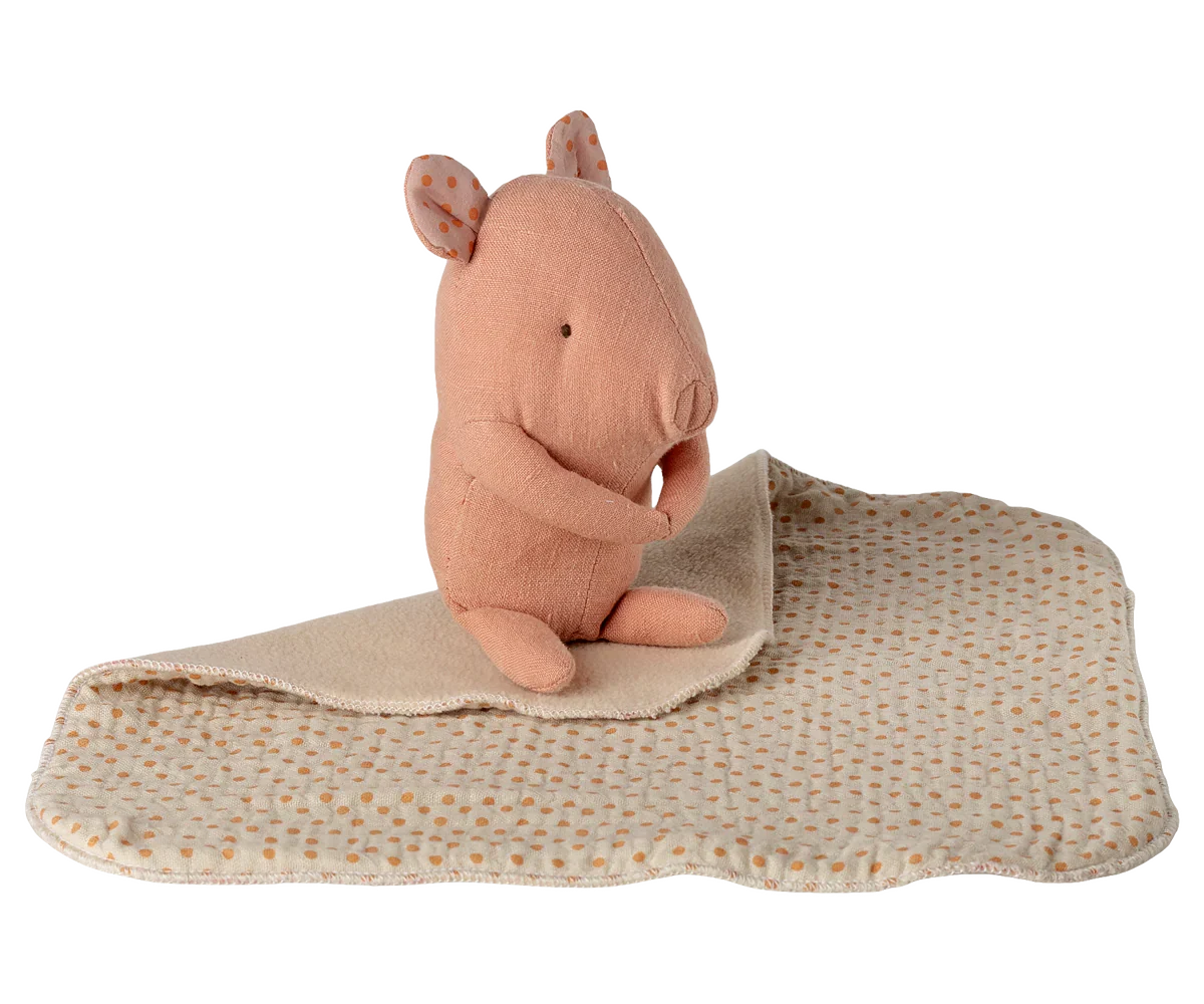 Maileg Lullaby Friends, Pig, Mini - Rose