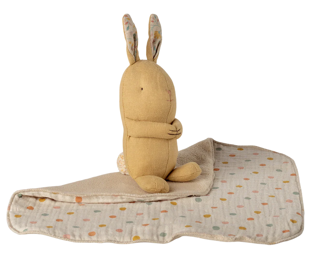 Maileg Lullaby Friends, Bunny, Mini - Cream Yellow