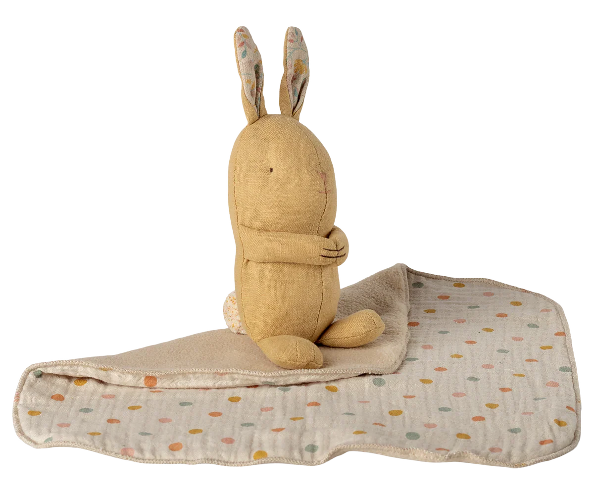 Maileg Lullaby Friends, Bunny, Mini - Cream Yellow