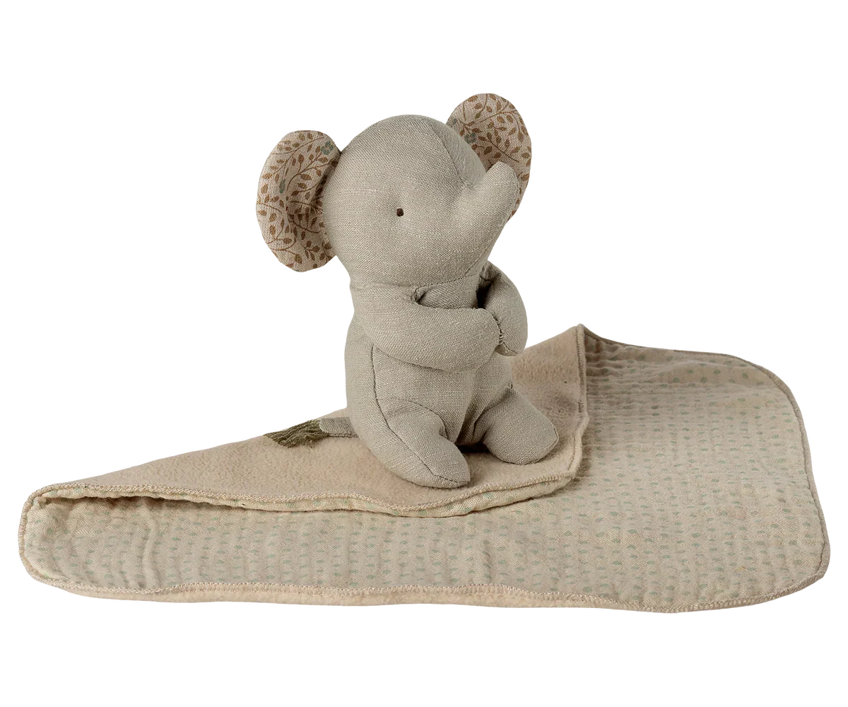 Maileg Lullaby Friends, Elephant, Mini - Iron Grey