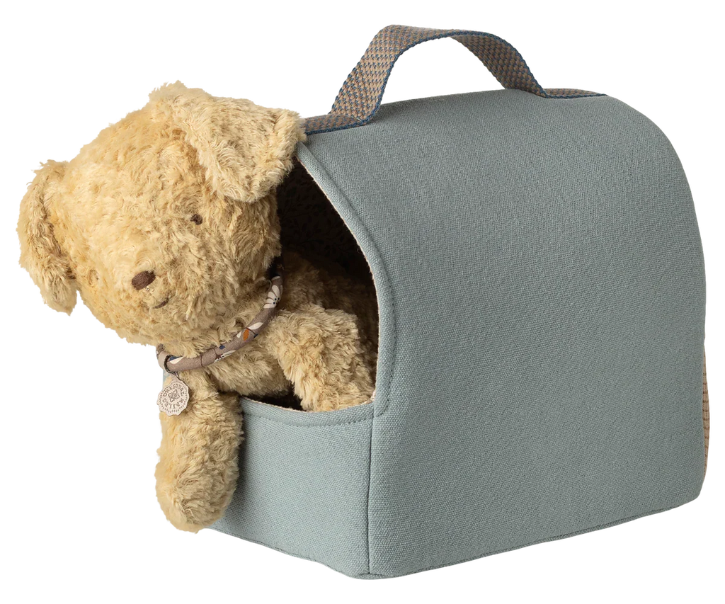 Maileg Pet Carrier - Dusty Blue