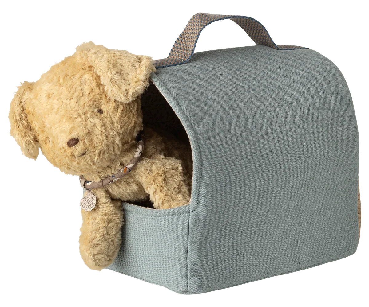 Maileg Pet Carrier - Dusty Blue