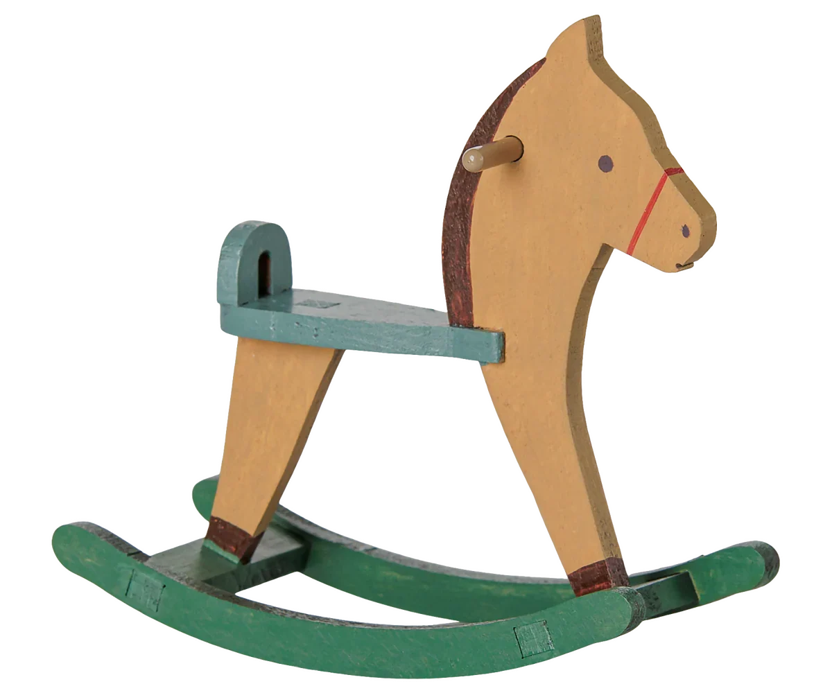PRE-ORDER: Maileg Rocking Horse, Mouse - Light Brown (Estimated Arrival Early September)