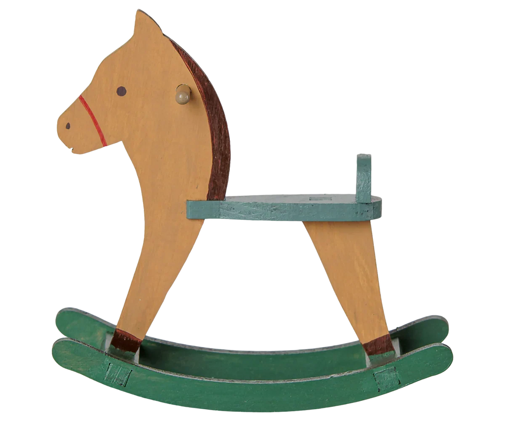 PRE-ORDER: Maileg Rocking Horse, Mouse - Light Brown (Estimated Arrival Early September)