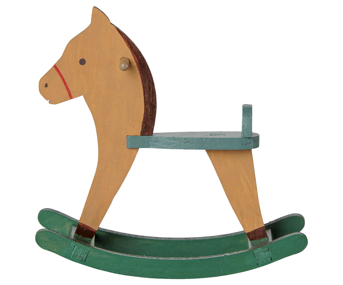 PRE-ORDER: Maileg Rocking Horse, Mouse - Light Brown (Estimated Arrival Early September)