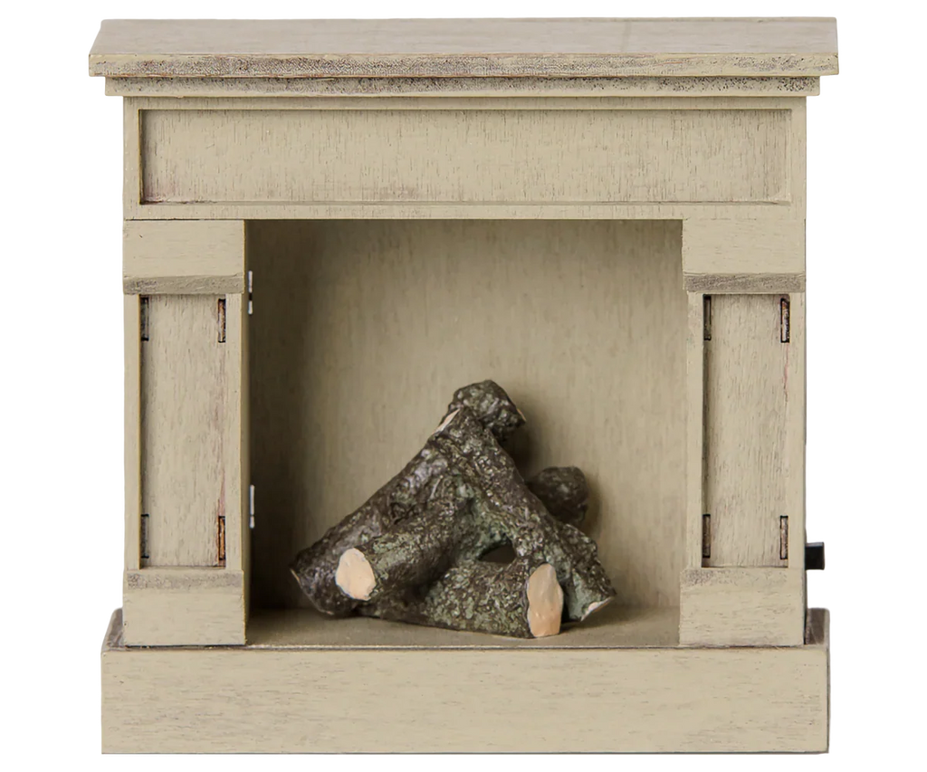 Maileg Fireplace, Mouse Size - Off White