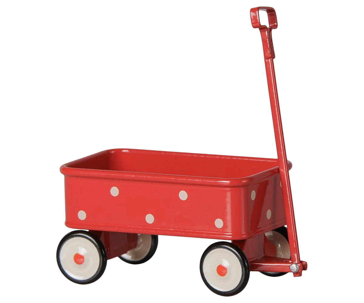 PRE-ORDER: Maileg Wagon, Mouse - Red (Estimated Arrival Mid September)