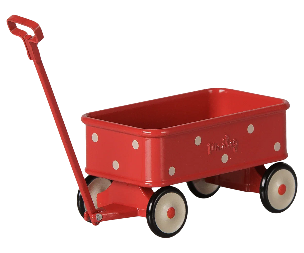 PRE-ORDER: Maileg Wagon, Mouse - Red (Estimated Arrival Mid September)