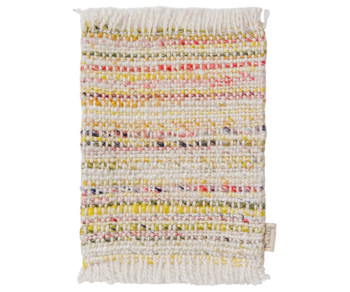 PRE-ORDER: Maileg Rug, Mouse, Mini - Multi stripe (Estimated Arrival Mid September)