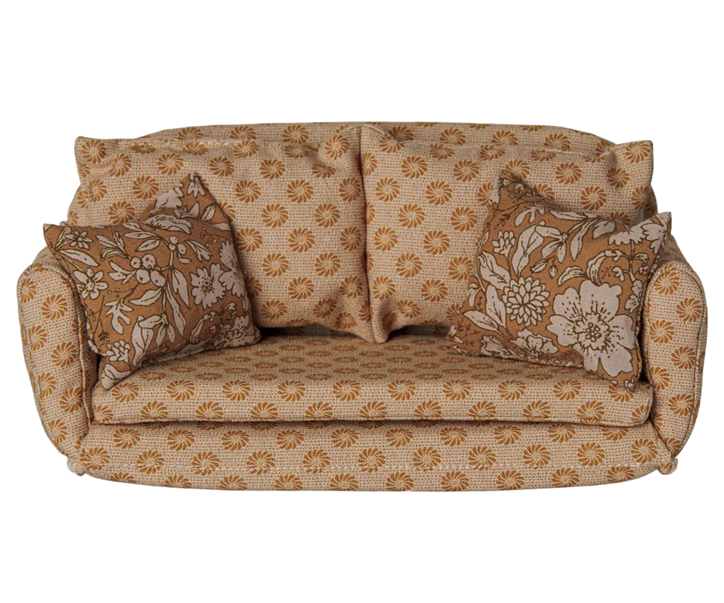 PRE-ORDER: Maileg Sofa Bed, Mouse, Large - Ocher (Estimated Arrival Early October)