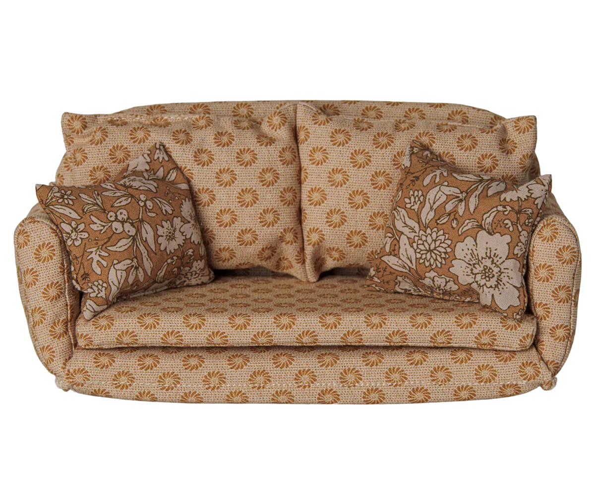 PRE-ORDER: Maileg Sofa Bed, Mouse, Large - Ocher (Estimated Arrival Early October)